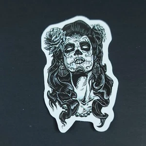 Sexy Tattoo Bad Girl Dia de Los Muertos Laptop Sticker 2 Inch - #6 - Picture 1 of 2