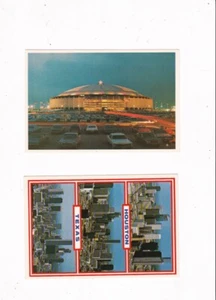HOUSTON, TEXAS 2 POSTCARD ASTRODOME AND CITY VIEWS  - Imagen 1 de 2