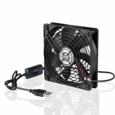 USB Ventilator lüfter 120mm Gehäuselüfter 3 Einstellbaren Computer Fan 5V DE - Bild 1 von 4