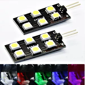 2X oder 4X LED Modulplatine Fussraumbeleuchtung Rot passend für Audi VW A4 B8 - Picture 1 of 7