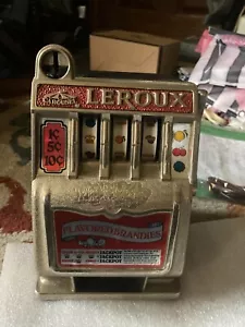 Leroux Karussell EINARMIGER BANDIT Spielautomat Bank ISTZUSTAND 1c5c10 Glücksspielautomat - Bild 1 von 4