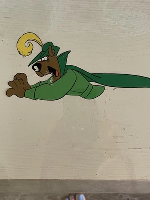 Scooby Doo Robinhood - 9,5 x 3,75 - En celda de 13x11 pulgadas - Auténtico HB de los años 70 Foto 1 de 4