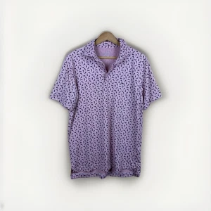 Camisa Polo de Golf Vineyard Vines Para Hombre Pequeña Rendimiento Rayas Rojas Marlín Logo - Imagen 1 de 7