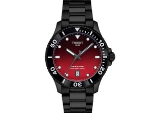 NEW TISSOT T1204103342100 SEASTAR 1000 40MM QUARTZ RED DIAL T120.410.33.421.00 - Picture 1 of 1