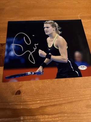 Foto autografiada de 8x10 Genie Bouchard autenticación PSA Foto 1 de 4