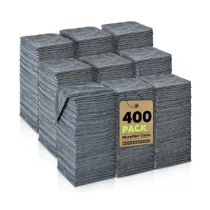 Panno Pulizia Microfibra Bulk-400 Pack, Asciugamani in Microfibra Grigio per Auto, Ul... - Foto 1 di 7