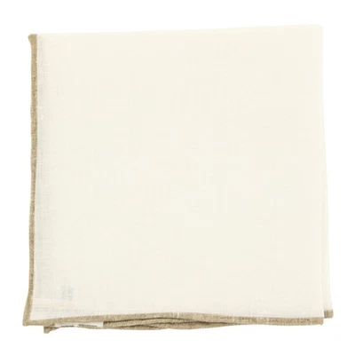 Cuadrado de bolsillo geométrico blanco Fiori Di Lusso - 12" x 12" (FL720173) Foto 1 de 4