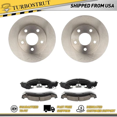 OE Front Brake Rotors Brake Pads Kit for 1991-1993 Buick Park Avenue 3.8L - Image 1 of 4