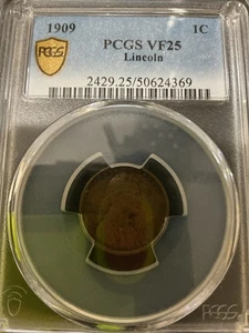 1909 wheat penny no mint mark - Picture 1 of 2