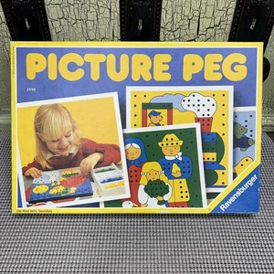 VINTAGE Picture Peg Ravensburger 1992 Matching Colors Shapes Kids - Picture 1 of 10