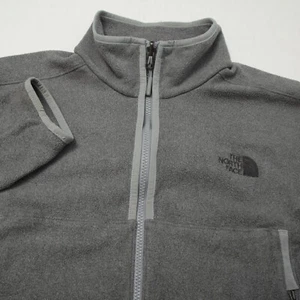The North Face Jacke Herren mittelgrau Glacier Fleece durchgehender Reißverschluss Taschen - Bild 1 von 13