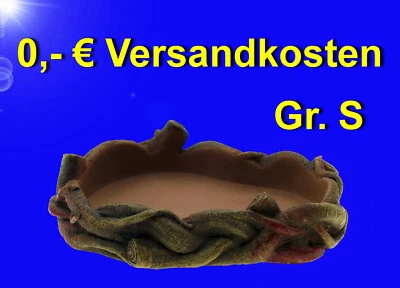 Terrarium 🐟 LIANEN WASSERSCHALE FUTTERNAPF S🐟 Reptilien Napf Trinkschale Vögel - Bild 1 von 2