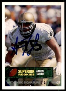 1994 Superior Rookies Autographs Aaron Taylor