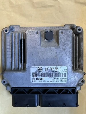 OEM VW Passat  Engine Control Unit 03C907309E Bosch 0261S06351 - Image 1 of 4