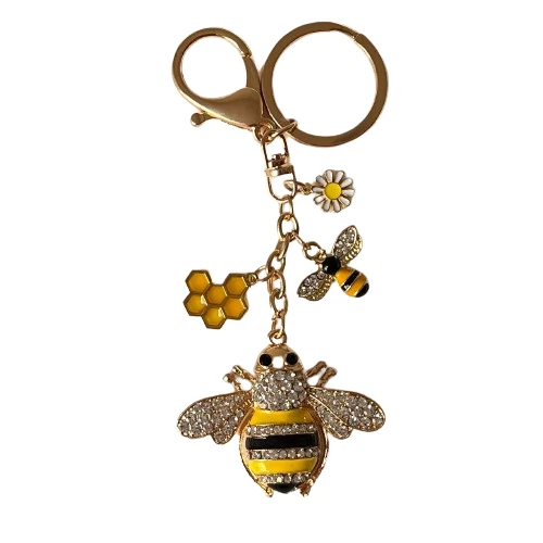 LLAVERO ABEJORRO DE LUJO MULTICOLOR Cristal Estrás Dije Regalo Foto 1 de 1