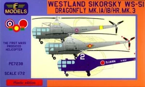 LF Models 1/72 WESTLAND SIKORSKY WS-51 DRAGONFLY Mk.IA /IB / HR.Mk.3 Helicopter - Picture 1 of 7