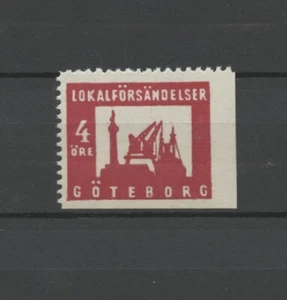 No: 63287 - SUECIA (1945) - LOCALPOST - GOTEMBURGO - 4 ÖRE PERFS = 2 LADOS - ¡ESTAMPILLADA SIN MONTAR O NUNCA MONTADA! - Imagen 1 de 1