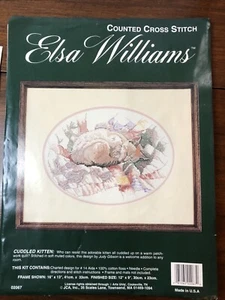 NEU VERSIEGELT JCA Inc ELSA WILLIAMS KUSCHELIGES KÄTZCHEN GEZÄHLT KREUZSTICH-SET #02067 - Bild 1 von 5