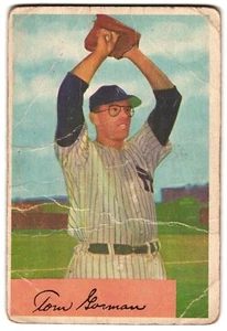 Tom Gorman 1954 Bowman Color Baseball Card #17 Set Filler - Picture 1 of 2