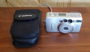 Canon SureShot 90uII Point & Shoot Compact 35mm Film Camera w/Case For Parts - Foto 1 di 6