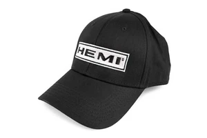 Hemi Black Hat Cap - Dodge Chrysler Plymouth Ram Licensed Logo- Shipped in a Box - Picture 1 of 4