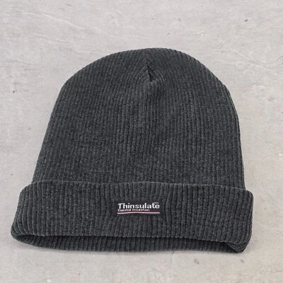 Gorro tejido con puños con aislamiento térmico Thinsulate gris talla única Foto 1 de 4