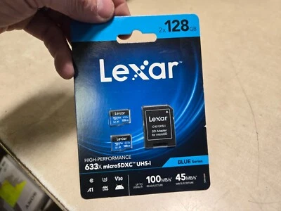 Sealed Lexar LSDMI128B2U6 High Performance Blue Series Microsdxc Memory Card - Image 1 of 2