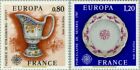 EBS France 1976 Europa: Strasbourg Faience, Sèvres Porcelain YT 1877-1878 MNH**