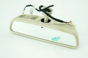 2003-2009 Mercedes W209 Interior Rear View Mirror W Auto Dim W Garage Opener Tan - Picture 1 of 8