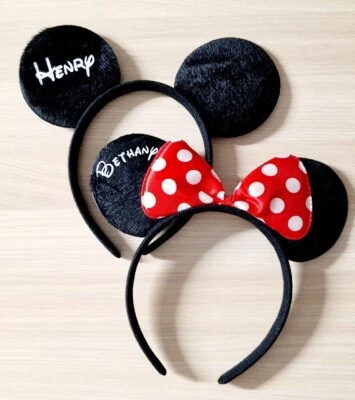 Personalised ONE SIZE - Disney Reveal Mickey Minnie Mouse inspired Ears Headband - Image 1 of 4