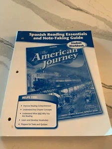 Glencoe American Journey Spanish Reading Essentials Note-taking Student Workbook - Picture 1 of 3