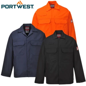 Portwest Bizweld Schweißerjacke schwer entflammbar Gefahrenschutz Arbeitskleidung -BIZ2 - Bild 1 von 11