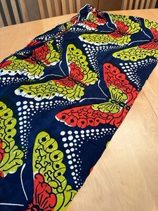 VERITABLE REAL WAX BUTTERFLY FABRIC REMNANT 2895 2YDS X 40" - Picture 1 of 3