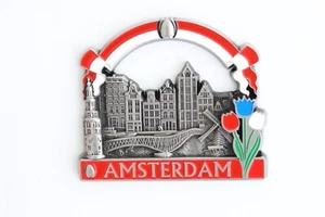 3D AMSTERDAM-NETHERLANDS- Souvenir Fridge Magnet Kitchen Decor HolidayGift-Metal - Picture 1 of 128