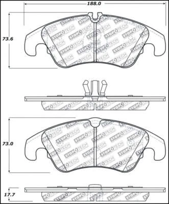 StopTech Performance 08-10 Audi A5 / 10 S4 / 09-10 Audi A4 (except Quattro) Fron - Imagem 1 de 4