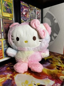 Juguete de peluche rosa Sanrio Kuromi de 25 cm de alto lindo regalo para niños Hello Kitty - Imagen 1 de 5