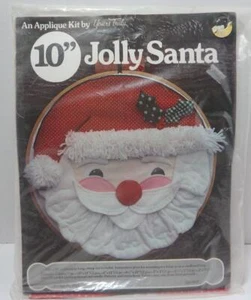 NIP Yours Truly 10 inch Jolly Santa Embroidery Kits Christmas - Picture 1 of 2
