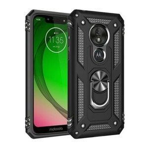 For Motorola Moto G8 G30 E7 Plus G9 Power Play Shockproof Armor Ring Holder Case
