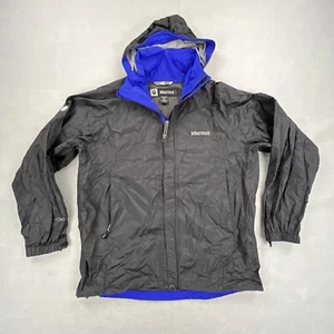 Marmot Jacket Men’s Medium Black 3 in 1 Full Zip Vented Hooded Hiking Camping - Picture 1 of 13