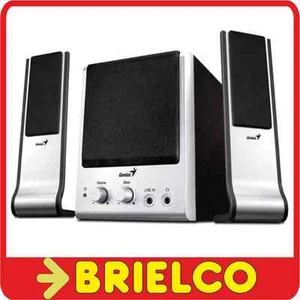 ALTAVOCES AMPLIFICADOS MULTIMEDIA 2.1 GENIUS 14W+3W+3W RMS 4"+1.5"+1.5" BD2795 - Foto 1 di 1