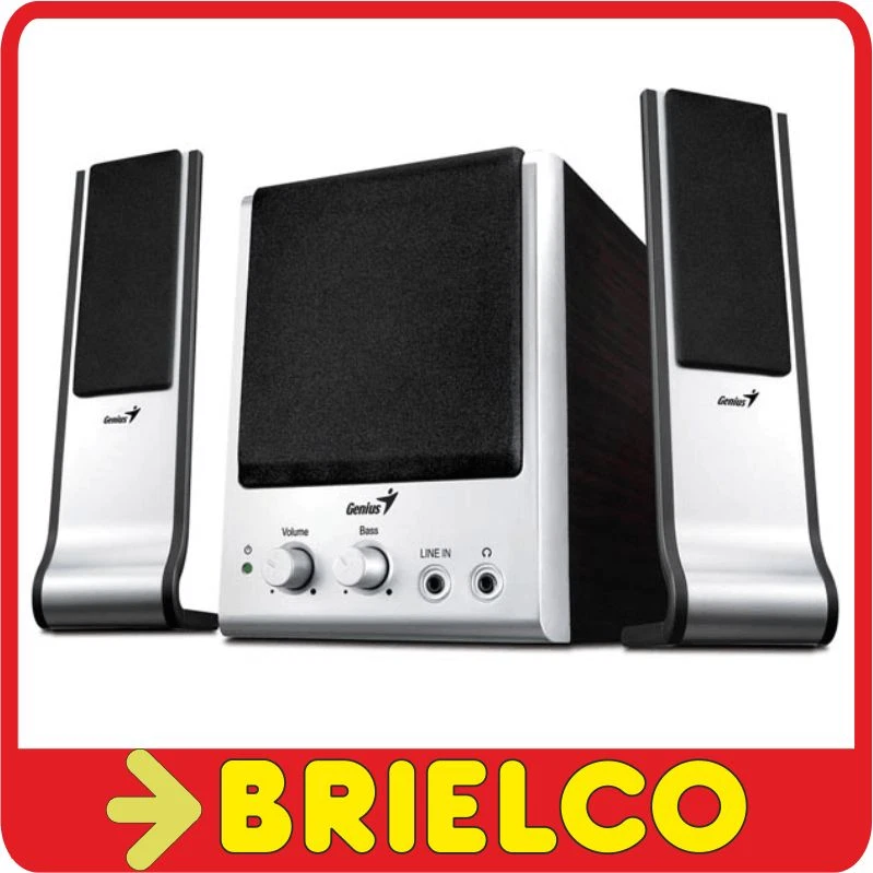ALTAVOCES AMPLIFICADOS MULTIMEDIA 2.1 GENIUS 14W+3W+3W RMS 4"+1.5"+1.5" BD2795 - Immagine 1 di 1