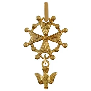 Anhänger Evangelisches Kreuz 18 Karat vergoldet - gemischt - KETTE als OPTION - Bild 1 von 13