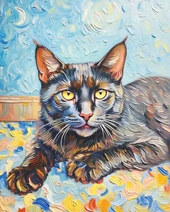 Buy 2 Get the 3rd FREE,  8.5 x 11, Art PRINTS, Wall Art, Art Print, Cat Art - Picture 1 of 3