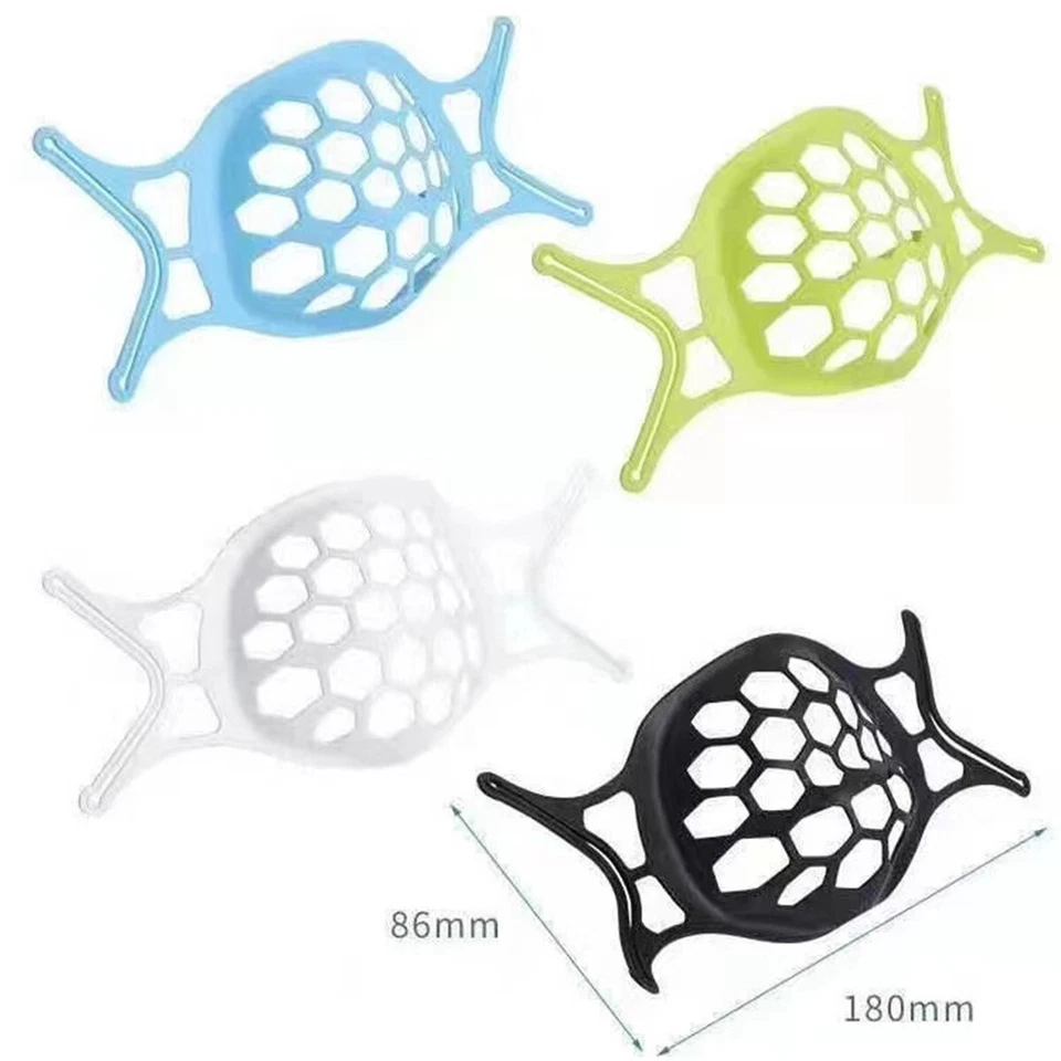 3D Face Mask Bracket Inner Support Frame Holder Breath Reusable Spacer Face Mask - Image 1 of 4