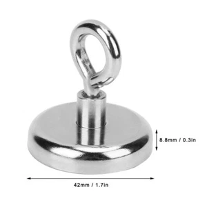 Fish Hook Finder 42mm up 68kg strong salvage magnet pot fishing magnets deep sea - Picture 1 of 4