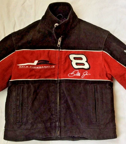 Nascar Wilsons Leather Jacket Dale Earnhardt Jr Nextel Cup Series (Youth XS) Cover