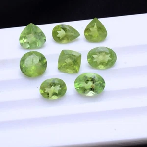 Lote de 8 piezas de piedras preciosas sueltas brillantes corte mezclado natural sin tratar 7 mm-9 mm - Imagen 1 de 8
