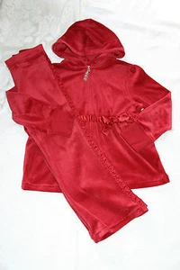 Gymboree GLAMOUR KITTY HOLIDAY CLASSICS Velour Hoodie Pants NWT Red Choice - Picture 1 of 3