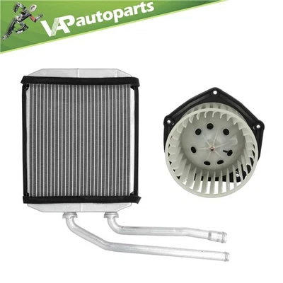 HVAC Blower Motor Fan & Heater Core Assembly For 1997-2000 Chevrolet K2500 K3500 Foto 1 de 4