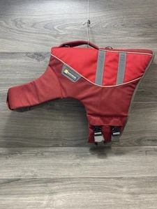 Ruffwear Dog Life Jacket Red Outdoor Boating Swimming Float Size Medium - Picture 1 of 8